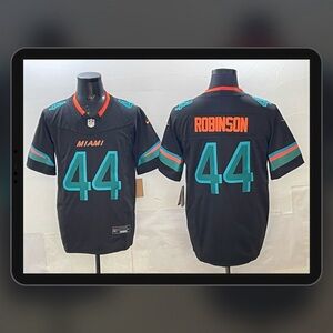 Men‘s NFL Miami Dolphins Chop Robinson 2025 Rivalry Collection F.U.S.E Jersey